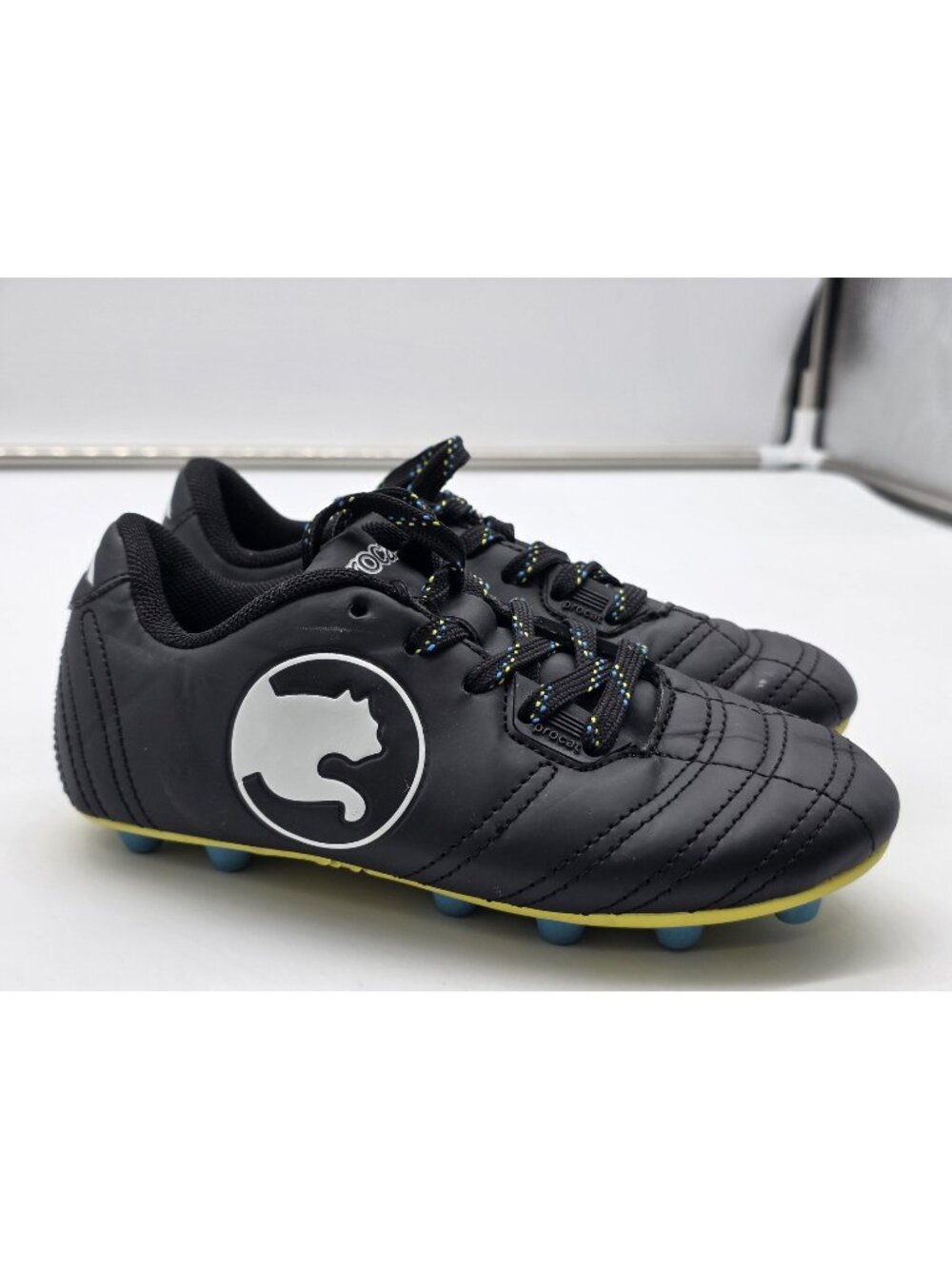 Procat Shoes Kids Size 12 Black Soccer Cleats Athletic PCTS11-0648-009 Stains